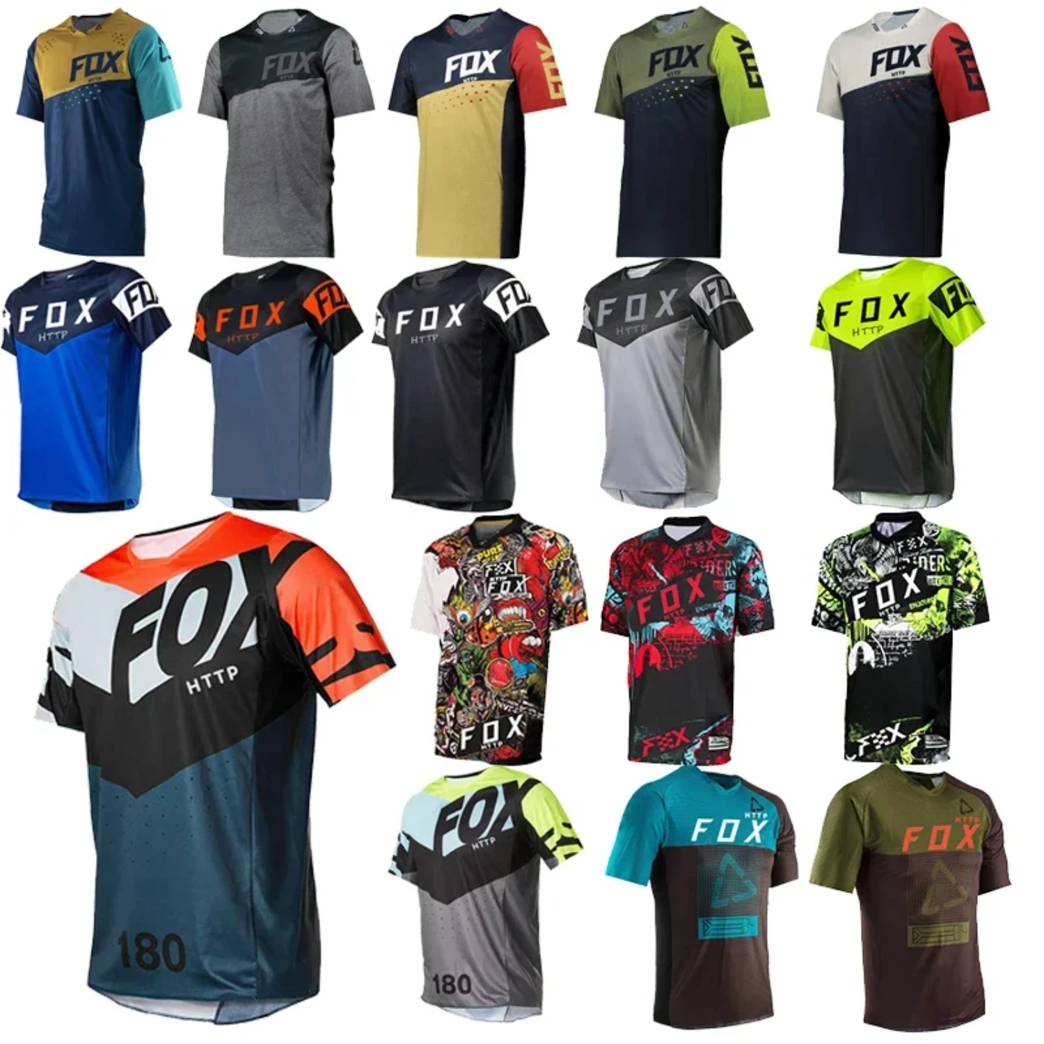 Men's Downhill Mountain Bike MTB Shirts Offroad DH Motorcycle Motocross Sportwear Clothing Http mtb jersey Racing Short