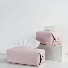 

PU Leather Living Room Creative Cute Ins Creative Simple Tissue Box Car Toilet Home Toilet Desktop Tissue Box