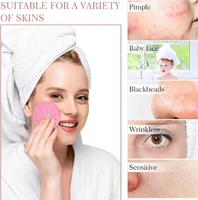 10PCS Compress Face Wash Puff Natural Wood Pulp Sponge Face Wash Puff Foaming Face Puff Cosmetic Puff Face Cleansing Sponge 2
