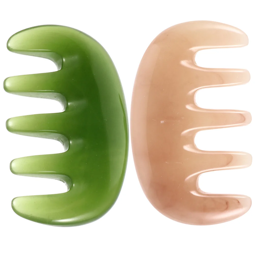 

Massage Comb Guasha Scraping Scalp Comb Handheld Head Massager Tool Gua Sha Meridians Comb Head Caring Relaxation