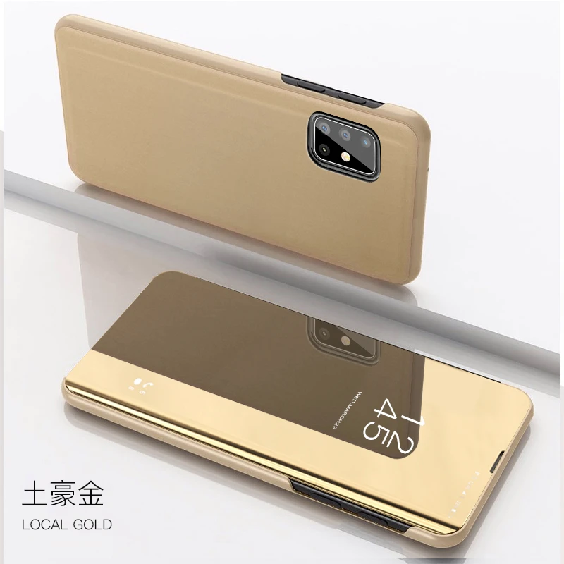 Thông Minh Gương Lật Ốp Lưng Dành Cho Samsung Galaxy Samsung Galaxy A51 A21S A21 A31 A41 A11 A71 Note 10 Lite M11 M21 M31 m30 A32 A42 A52 A72 A02S Bao samsung silicone