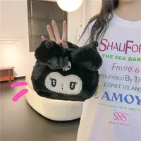Kawaii Sanrio Plush Kuromi Melody Make Up Cosmetic Bag Cartoon Large Capacity Storage Bags Portable Handbag Girl Gifts 1