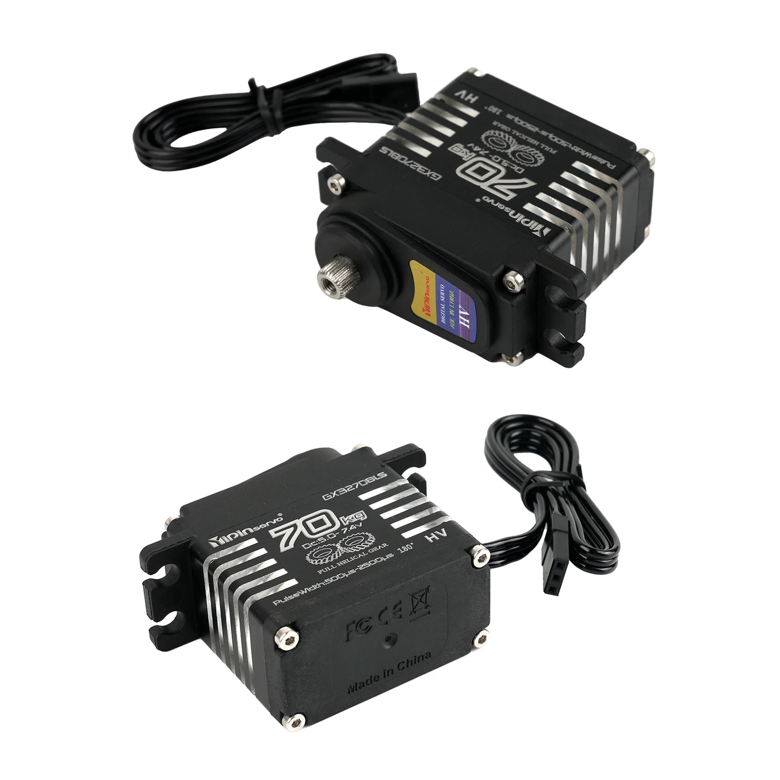 YP3270BLS 70KG High Torque High Voltage Metal Gear Digital Servo IP68 Brushless Motor Servos for 1/10 1/8 TRX6 scx10 RC Crawler
