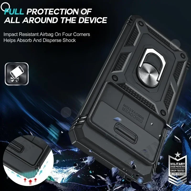 Heavy Duty Case with 360-Degree Kickstand and Camera Cover