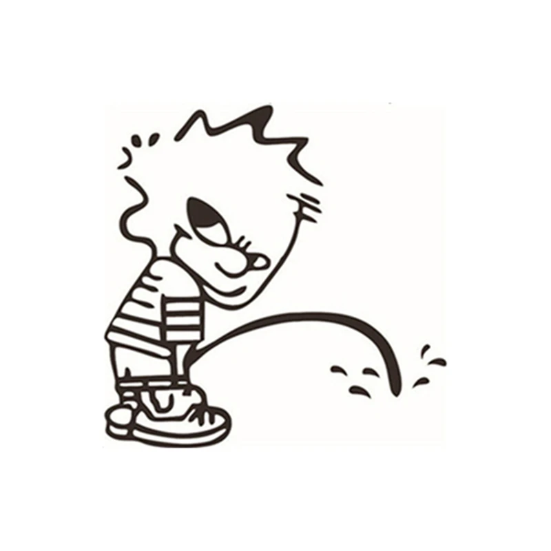 Bad Boy Pees Funny Cartoon Toilet Stickers PVC Wall Decals Home Decoration Items for Bathroom Tiles WC Waterproof Wallpaper vinyl stickers toilet stickers toilet wall stickers toilet seat stickers