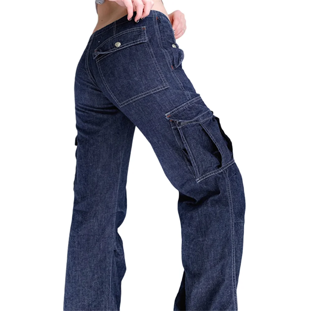 Y2K Jeans Longgar Wanita Celana Denim 