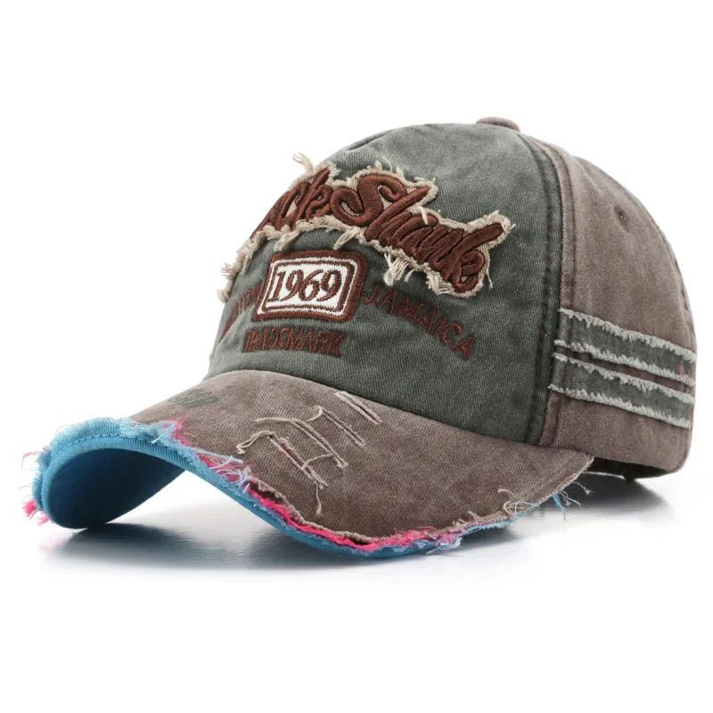 Baseball Hat Retro Letter Embroidery Baseball Caps Spring Summer Women Men Cotton Adjustable Casual Hat Hip Hop Streetwear Sun Hats