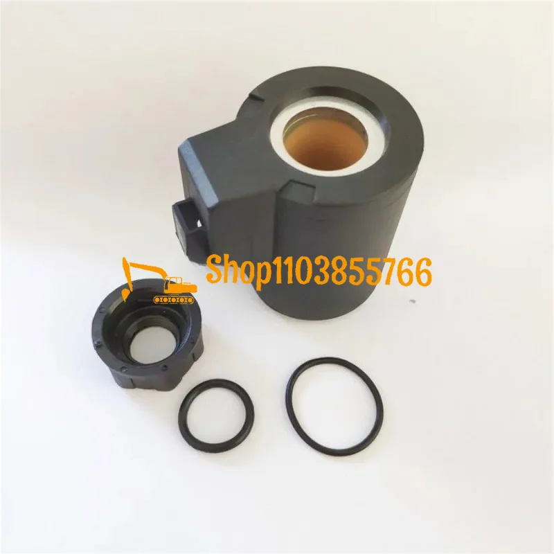 EC55 EC210 EC240 EC290 EC360 EC460용 굴삭기 부품 새로운 솔레노이드 밸브 코일, 내부 구멍 21mm 높이 59mm 고품질