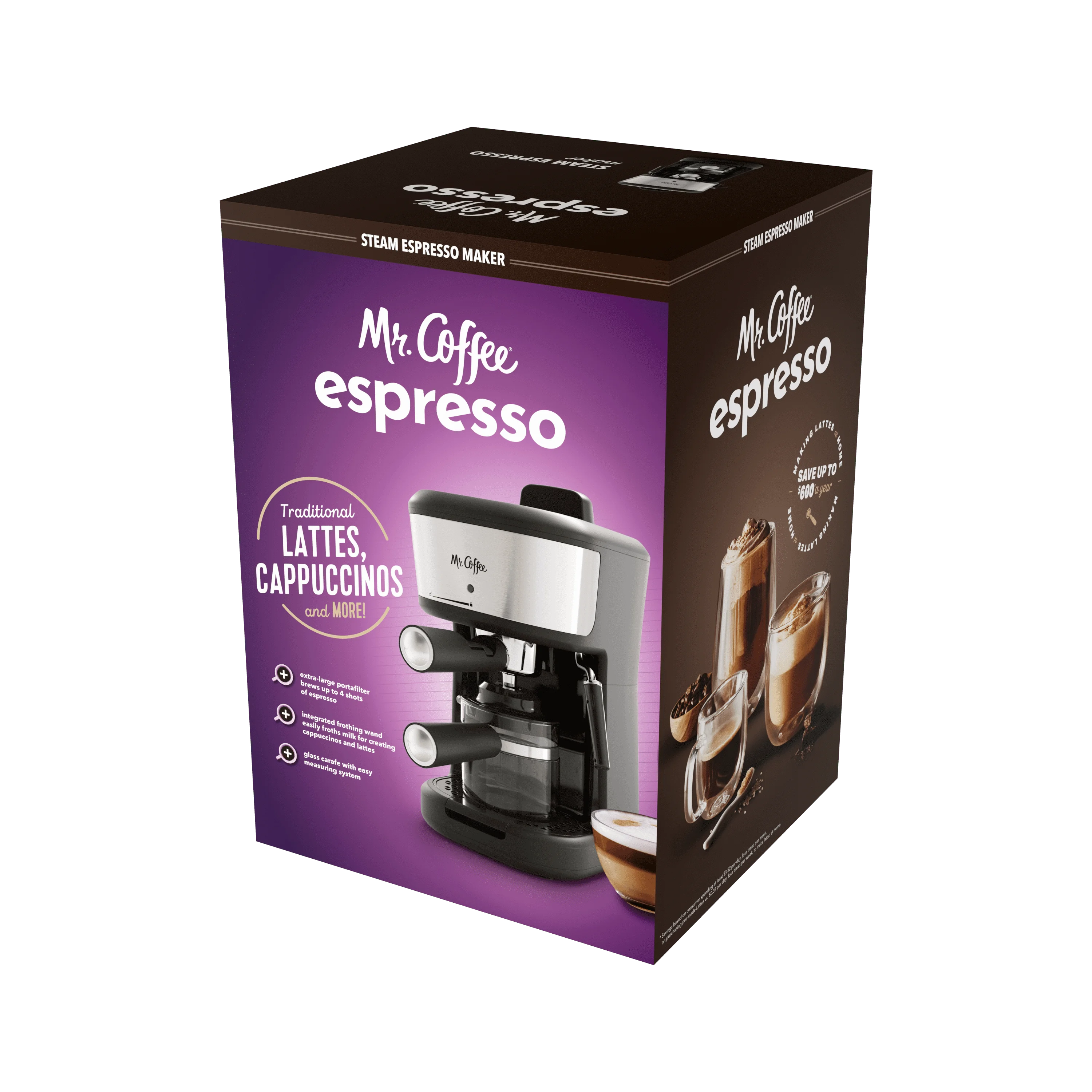 Buy on the official website Mr Coffee Steam Espresso & Cappuccino Maker