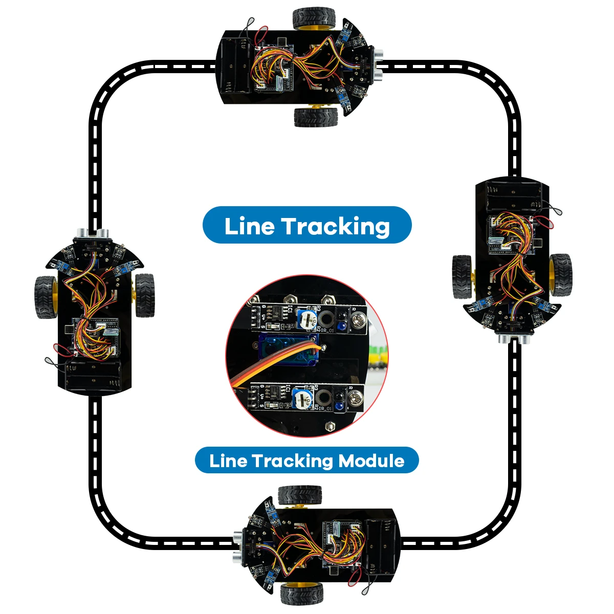 2WD Multi Robot Car for Arduino Kit Smart V2.0 DIY Robotic Car Programming Codes for Learning And Educational Complete Set - Image 4