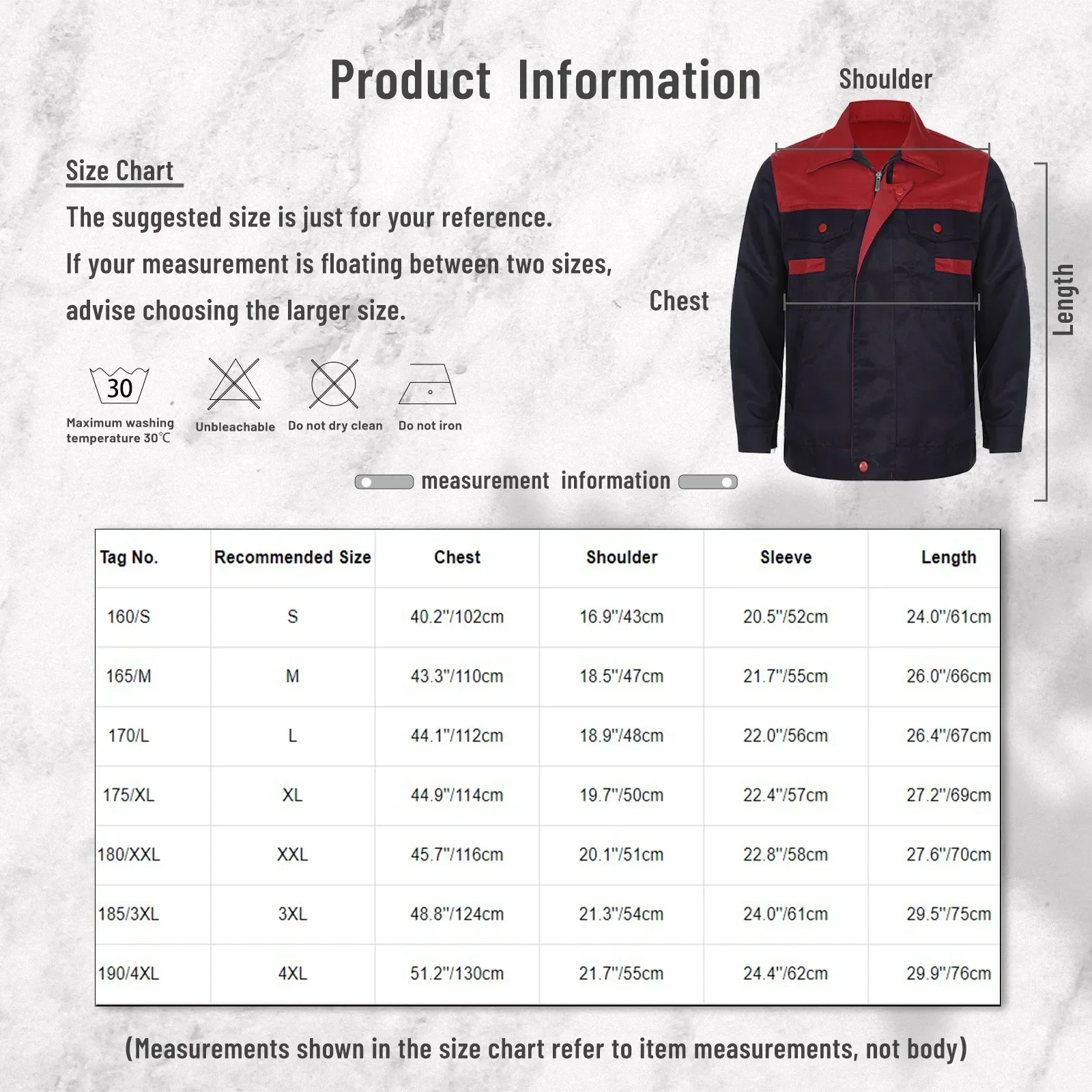 

Logistic Workshop Jacket Costume Coat Sleeve Company Mechanics Factory Long Warehouse Women Auto Construction Worker Men Unisex