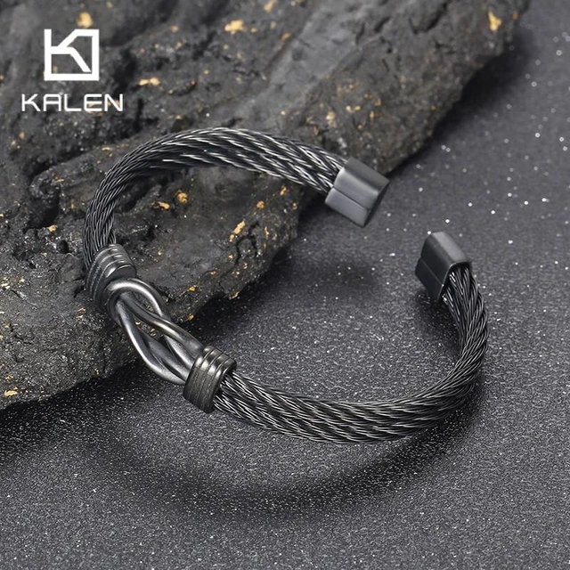 Men's Cable Edge Rolo Link Chain Bracelet | Royal Chain Group