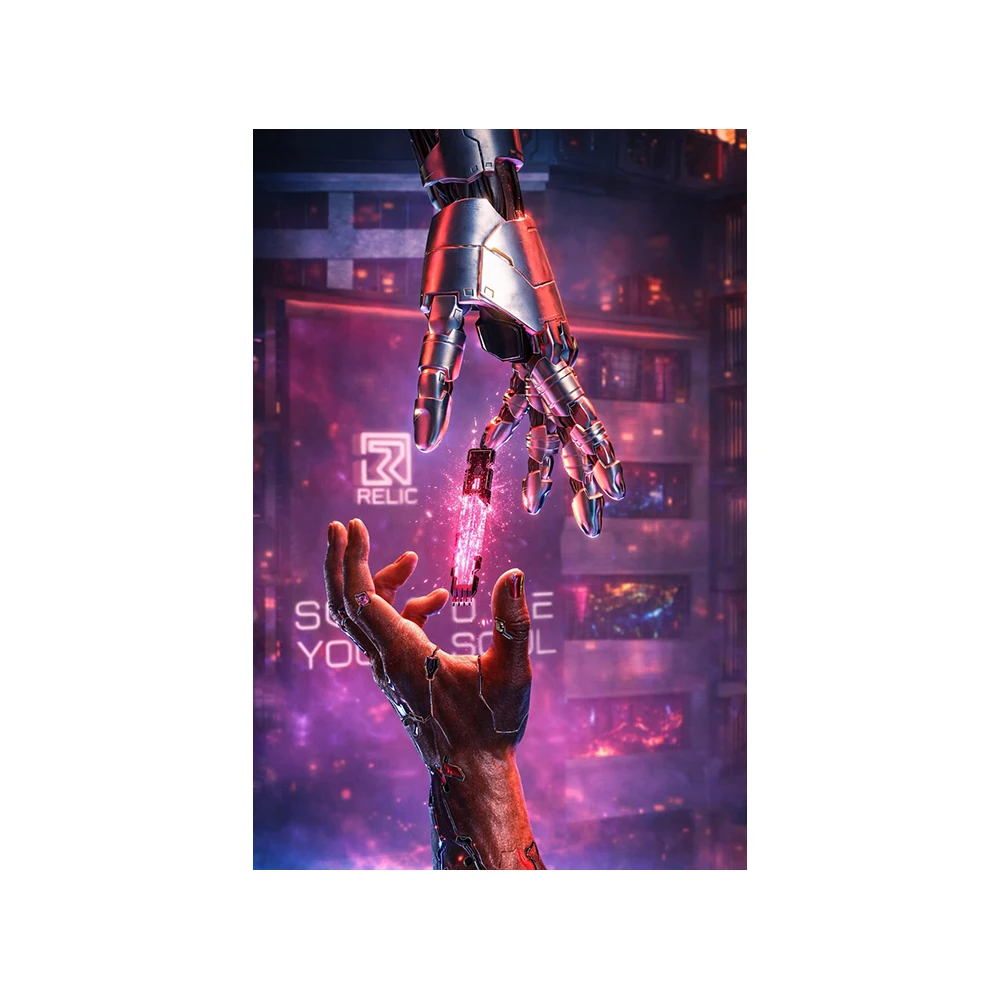 Cyberpunk Dreamscape Canvas Art Print