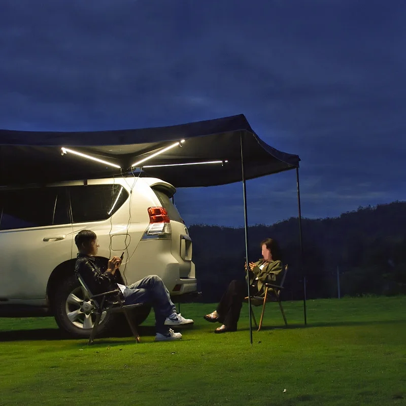 4x4 오프로드 차량용 어닝 캠핑 텐트 독립형 360도 차량 루프 사이드 어닝 캠핑용 차량 어닝 텐트