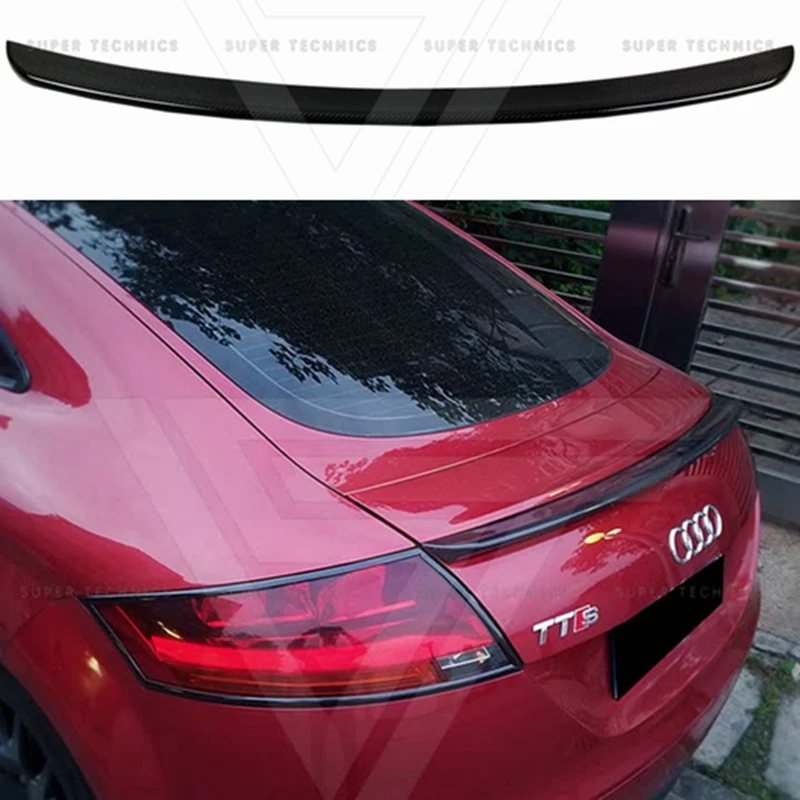 Для Audi TT TTS автомобильный спойлер для стайлинга ST style задний из натурального