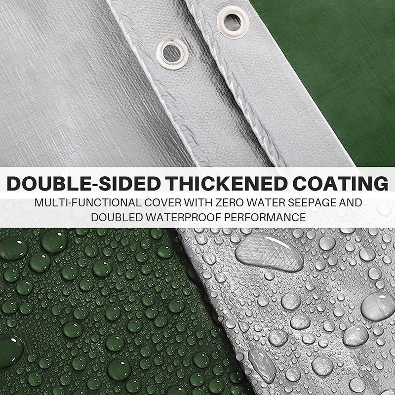Waterproof Tarpaulin 2m*2 2*3 3*3 3&times;4m Rain Cover Uv Block Awning Canopy for Backyard Garden Sunshade Camp outdoor awnings rainproof tarpaulin