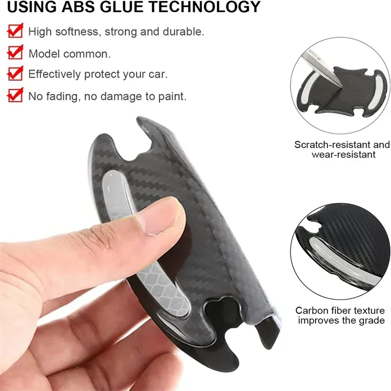 Door Handle Sticker Car Door Handle Reflective Protection Anti-scratch Reflective Car Accessories