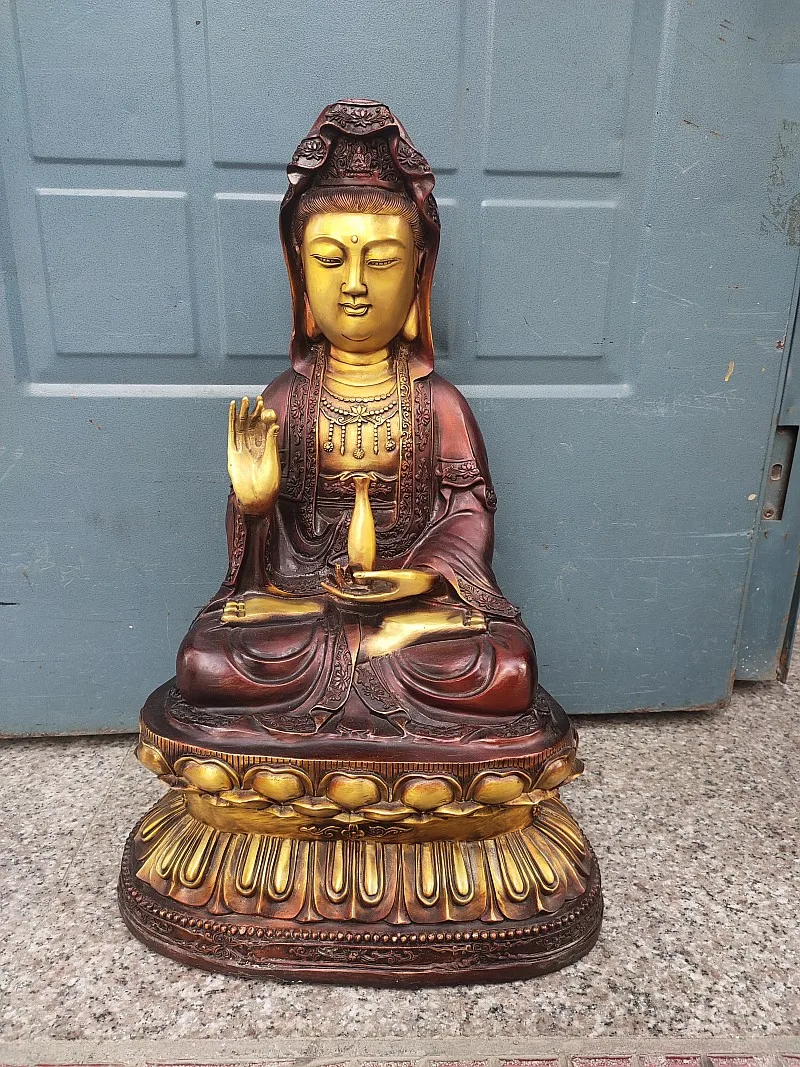 

58CM large Asia Buddhism home temple alter good bronze godness Guan yin bodhisattva Buddha statue bless Safety Health luck
