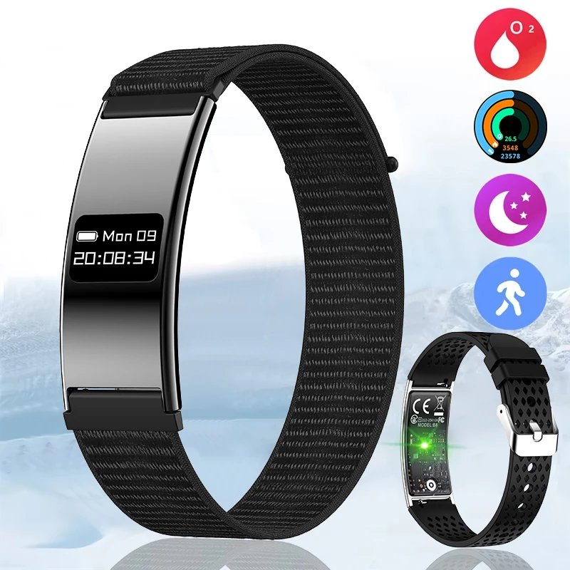 2026 New Fitness Tracker Smart Bracelet Men Women IPX8 Waterproof Heart Rate Sleep Outdoor Sport Pedometer GPS Track Smartwatch 1