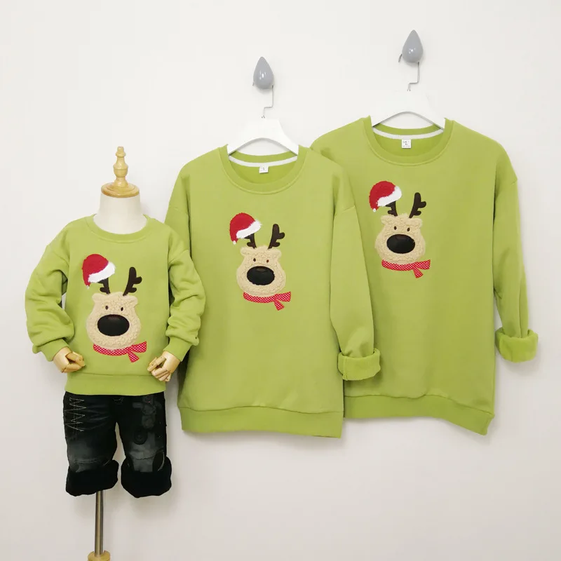 

Family Matching Clothes Winter Autumn Sweater Cartoon Bear Father Son Mother Daughter Long-sleeved Shirt Baby Birthday Clothes