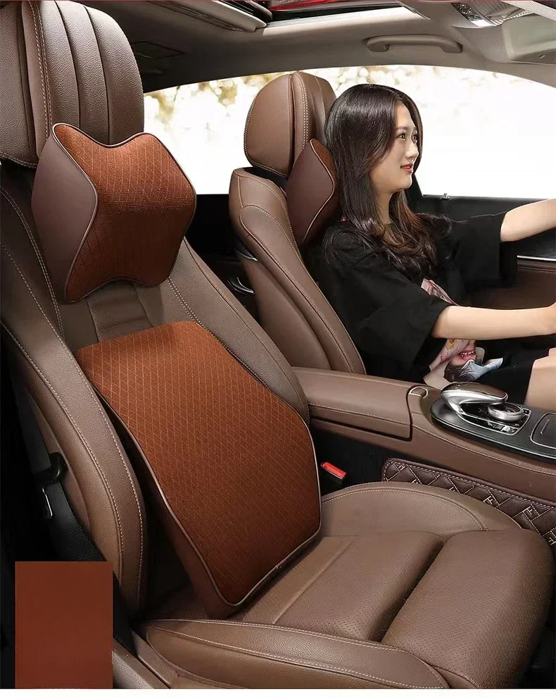 

Car Headrest Neck Pillow Auto Car Neck Cushion Memory Foam Breathable Head Support Neck Rest Protector Automobiles Interior