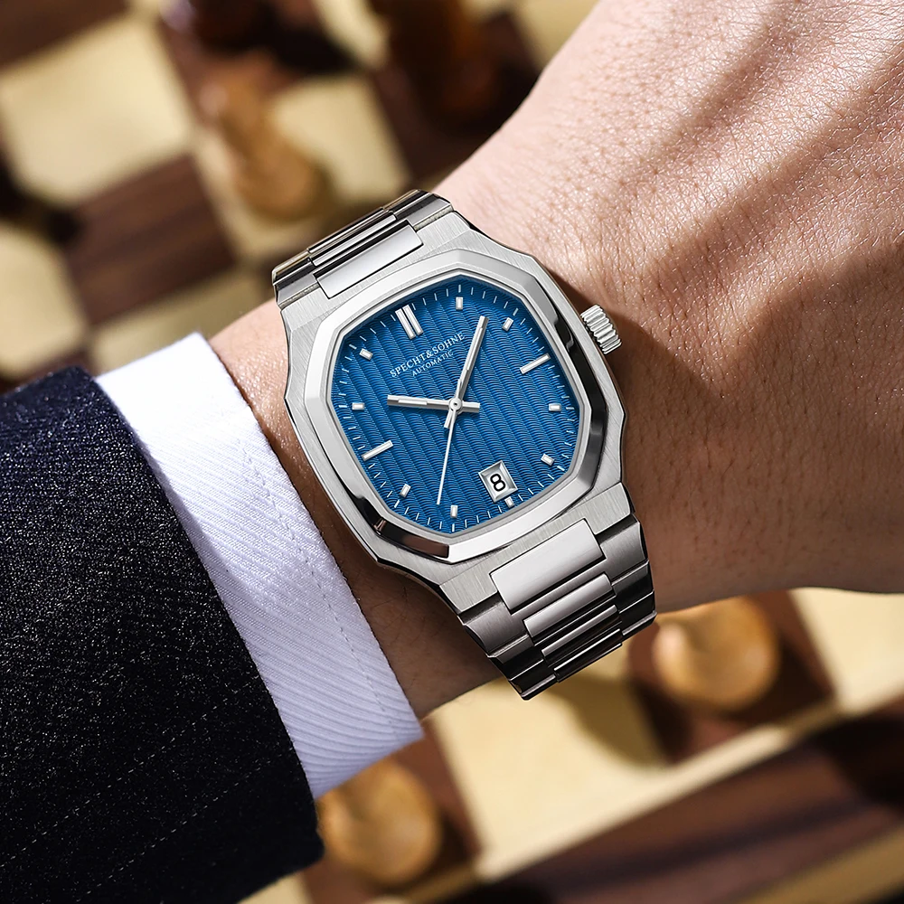 Mechanical Watch Specht&Sohne Watch 38MM Automatic Watches for Men Japan NH35 Movt Sapphire Crystal Stainless Steel 50M Waterproof