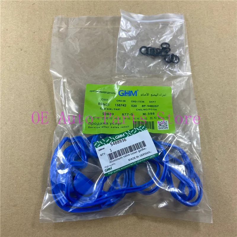 5PCS Aluminum Valve Cover Gasket For Excelle1.8 Captiva 2.4 Optra Nubira Opel Astra 90501944 5488936 aluminum gasket kits
