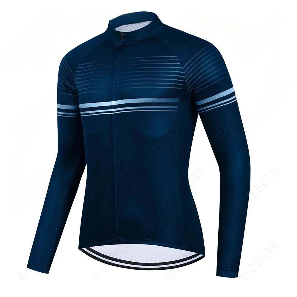 thumbnail image 1 of Nuevas camisetas de ciclismo de manga larga moradas de otoño para hombre, camisetas cómodas para bicicleta de montaña, 1 of 4