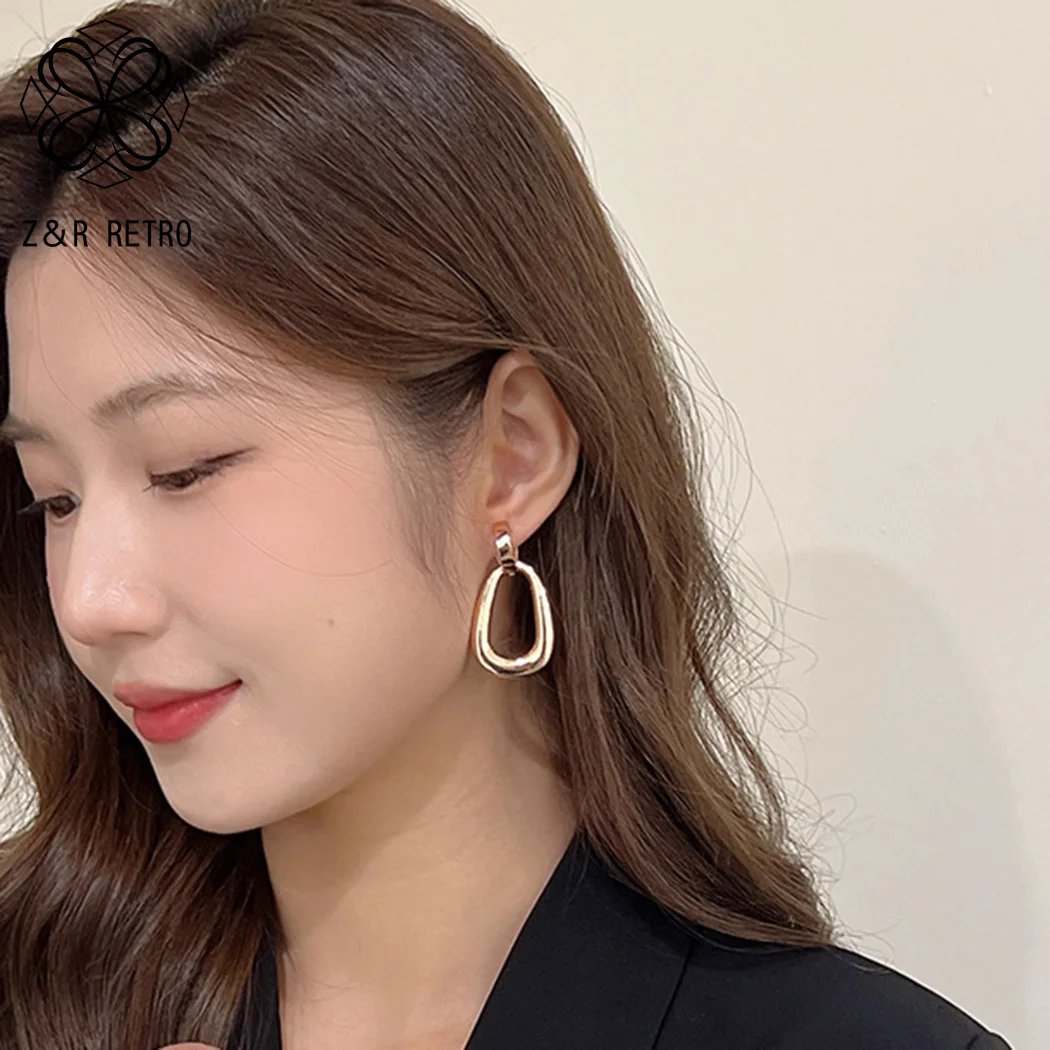 Vintage Gold Color Silver Color Clip Earrings Jewelry for Women Hanging Suspension Gothic Pendientes Accessories Valentines Day