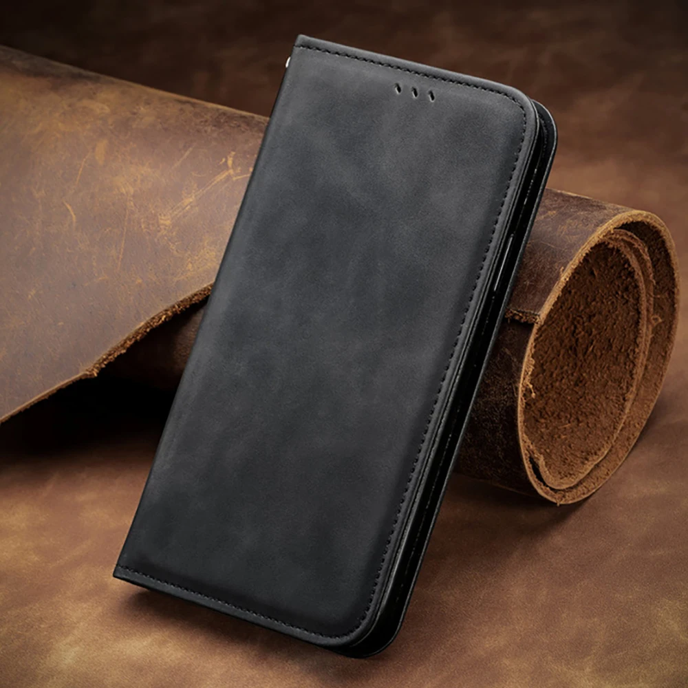 Magnetic Leather Flip Wallet Phone Case