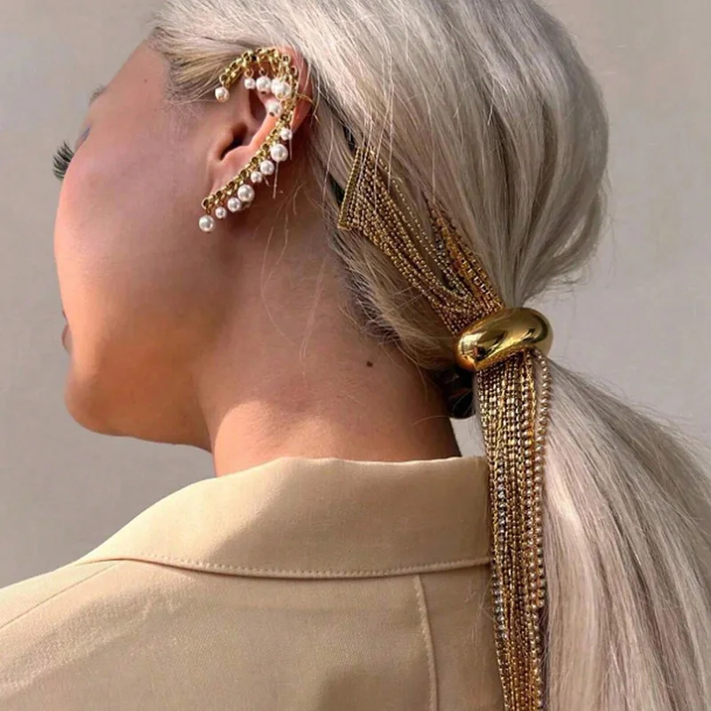 Hair Accessory 4pcs Fashion Women's Jewelry Accessories Elegant High Ponytail Hair Rope for Daily Holiday Wear Girl Elastic Hair Accessories