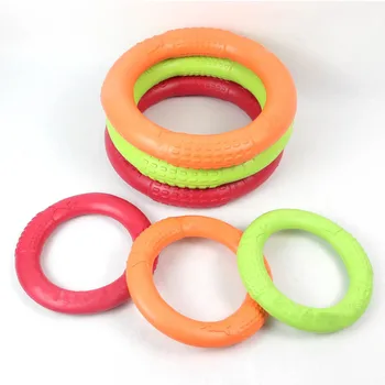 Dog Flying Disk Training Ring Puller Anti-Bite Floating Toy iLovPets.com
