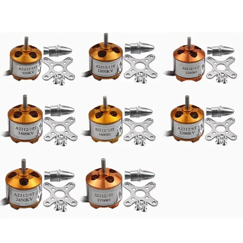 Moteur Drone A2212 2200KV 2450KV 930KV 1400KV 1800KV 1000KV 1200KV