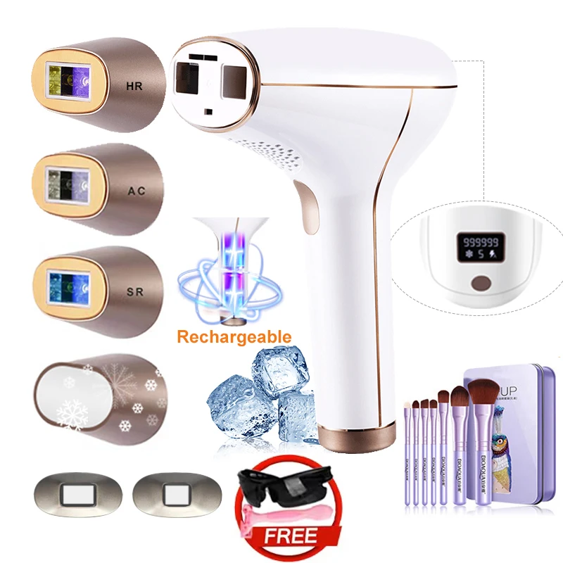 آلة لنزع الشعر بالليزر اللاسلكية القابلة لإعادة ال...