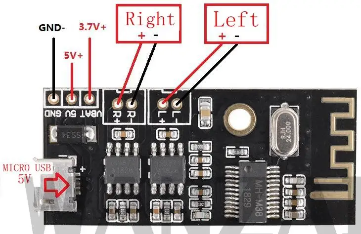 MH-MX8 MP3 Decoder Board Bluetooth 4,2 5,0 Audio Modul Verlustfreie Stereo DIY Refit Lautsprecher Hohe Fidelity HIFI M18 M28 M38 – Detail 7