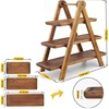 3 Tier Wood Tiered Tray Decor Cake Stand Farmhouse Tiered Tray Party Serving Dishes And Platters Trays 6