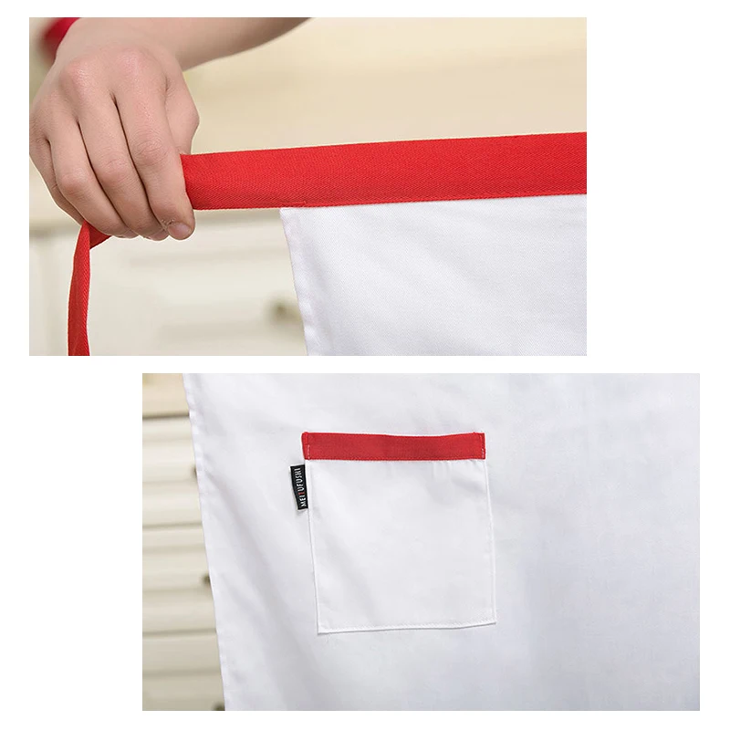 Hotel Professional Kitchen Apron Restaurant Chef Aprons Catering Services Cooking Apron Coffee Shop Women Waiter Splicing