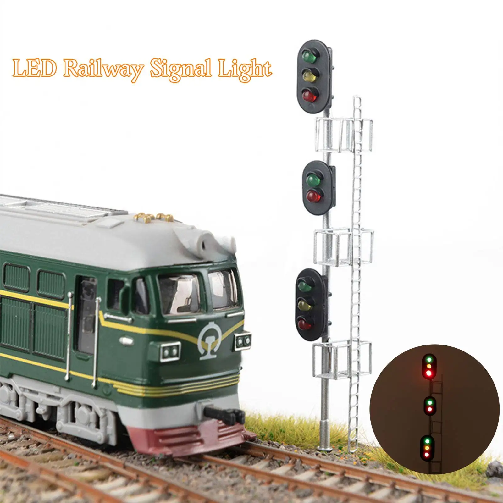 【鉄道】信号灯 Amazon.co.jp: Ho Scheal 1:87列車の信号ライトLEDランプの