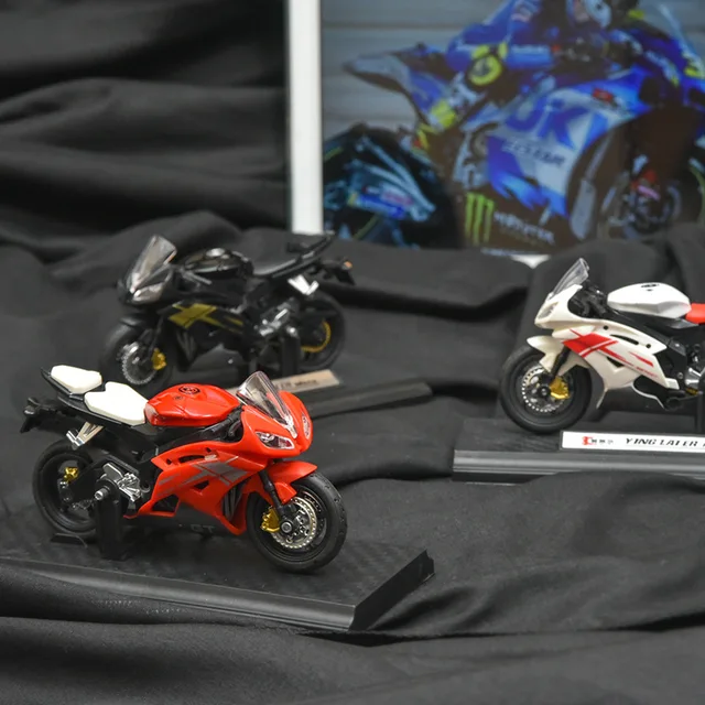 1:18 Scale Yamaha R6 Alloy Scooter Sport Bike Figurines Diecasts Decor Motorcycle Racing Model Replicas Collection Gift For Boys 3