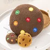 Real life Chocolate Cookies Biscuit Shape Plush Toy Pendant Soft Creative Key Chain Bag Decor Doll Lovely Christmas Gift 4