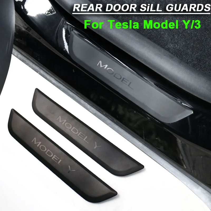 Model3 Rear Door Sill Protector for Tesla Model Y 2023 Door Sill Guard