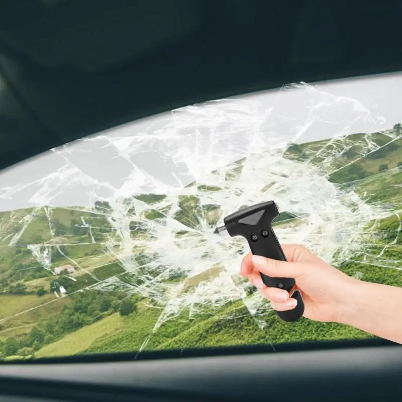Car Safety Hammer With Seat Belt Cutter Car Broken Window Escape Accessories Survival Tools