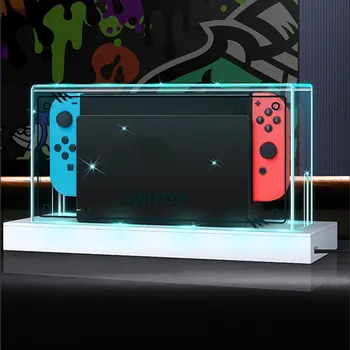 YLW RGB Base Clear Dust Cover for Nintendo Switch Oled Protection Cover Protective Sleeve Acrylic Display Shell Game Accessories 1