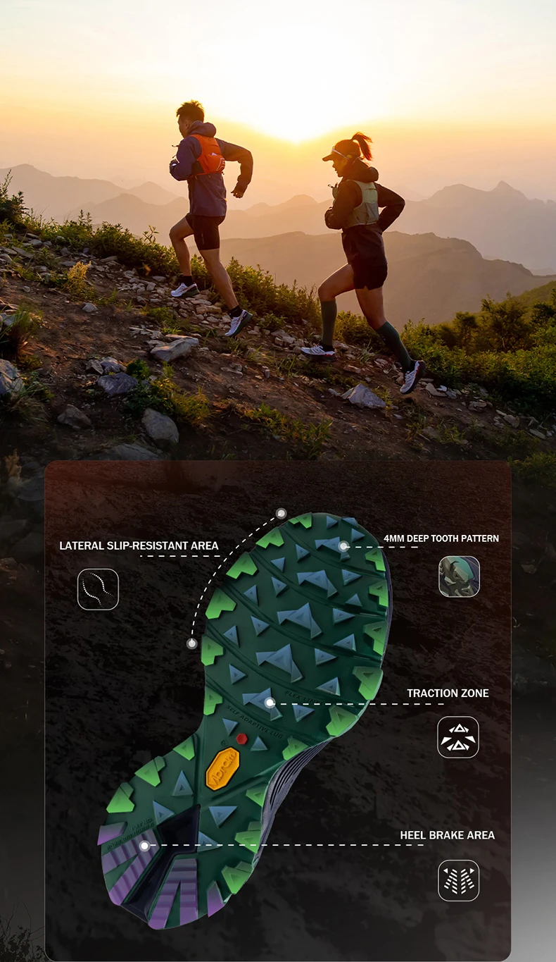 Description Picture 4 of itemKAILAS FUGA EX 3 Trail Running Shoes Unisex Lightweight Athletic Anti-slip Breathable Sneakers Mountain Running Shoes KS2413112