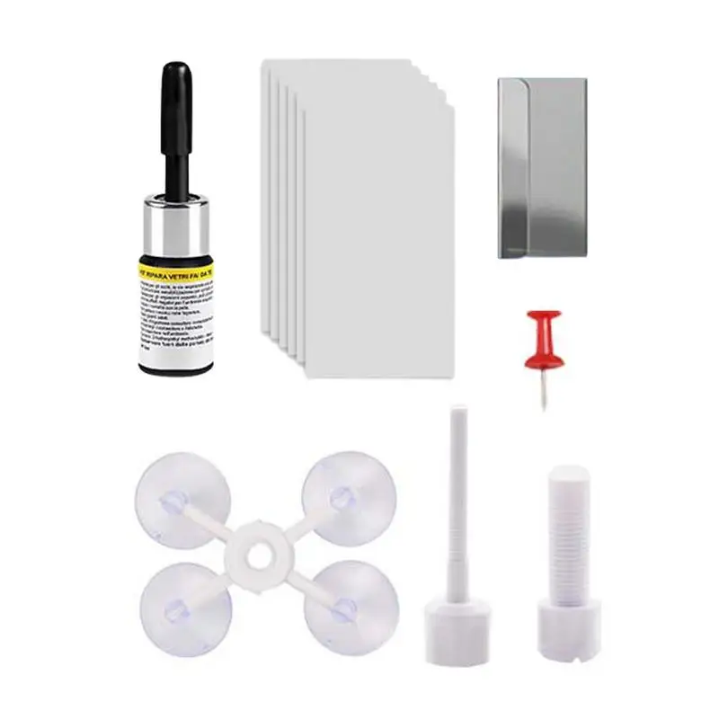 

Windshield Glass Repair Crack Windscreen Glass Car Kit Portable Auto Windscreen Glass Repair Tool For Cracked Car Windshield