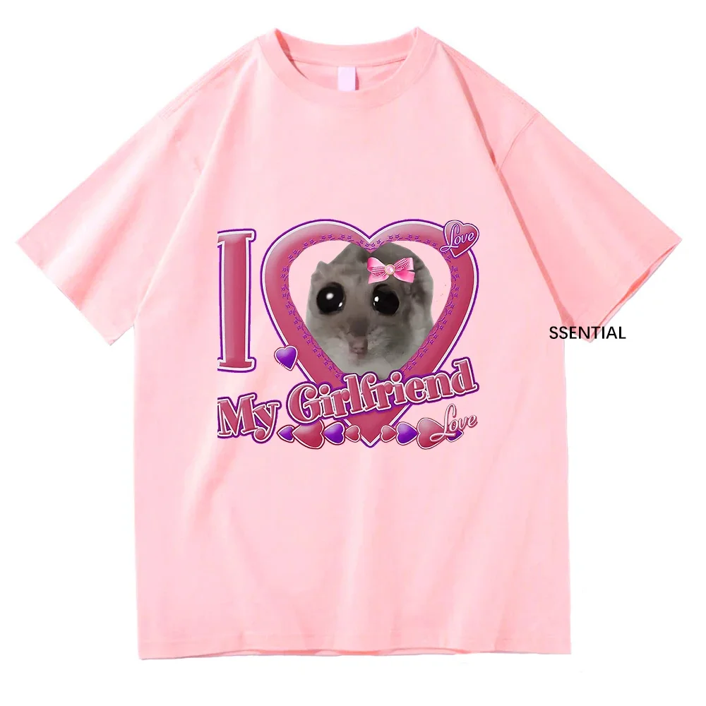 Heart and Hamster Fat Sleep Rythmn Lover Tshirt
