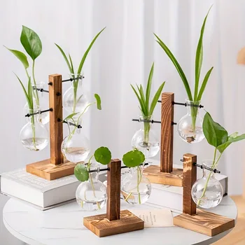 Vintage Hydroponic Glass Vase 1