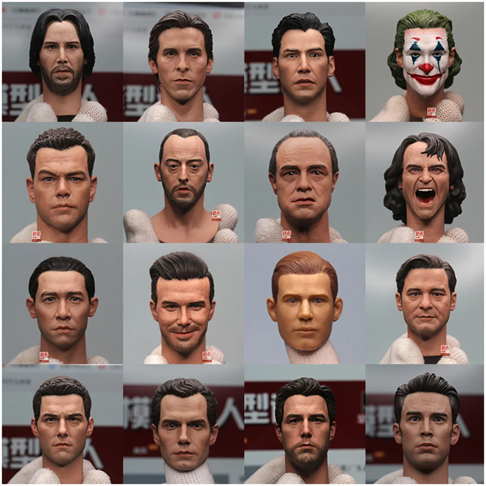 1/6 Tom Cruiseryan Gosling Testa Maschile Scolpire John Wick Killer God Keanu Reeves Henry Cavill Per 12 ''Action Figure Body Doll