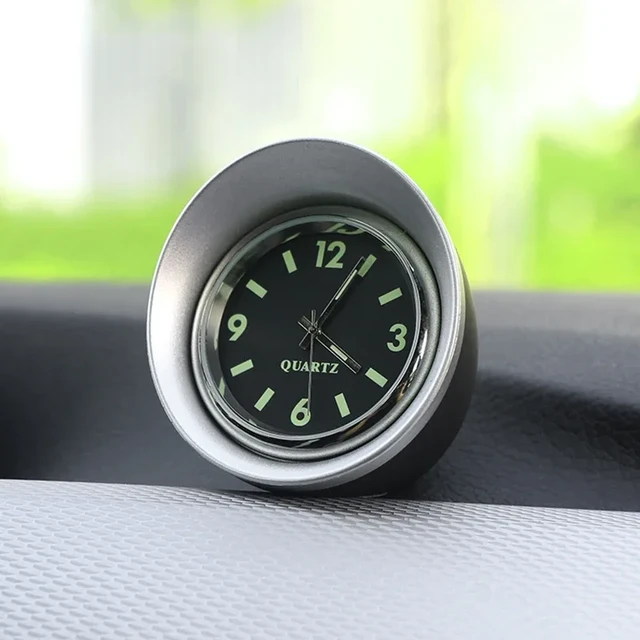 Horloge À Quartz Lumineuse Pour Décoration De Voiture, Décoration De Tableau  De Bord Automobile, Pointeur Numérique Créatif, Accessoires D'intérieur De  Voiture - Ornements - AliExpress