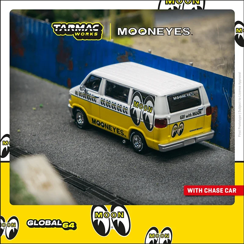 

Tarmac работает 1:64 модель автомобиля фургона литье под давлением-покрытие Mooneyes